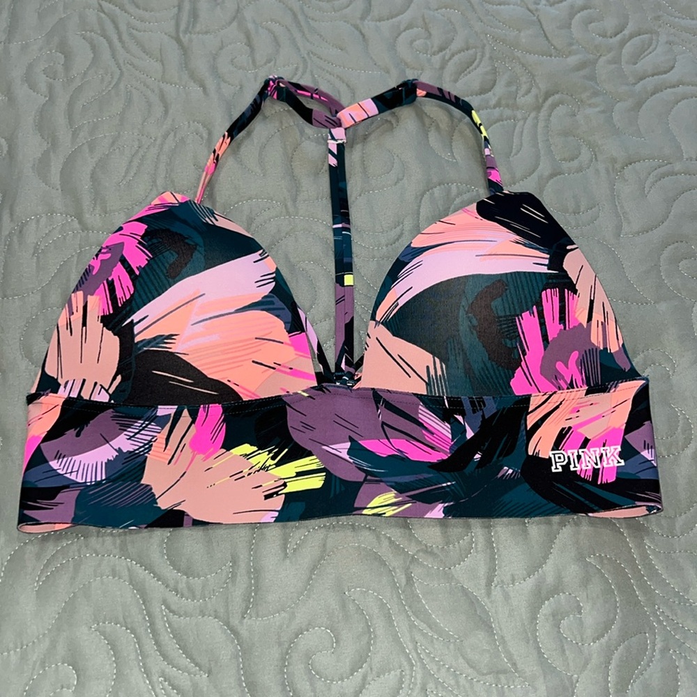 🌴Victorias Secret Pink Bralette palm tree 🌴